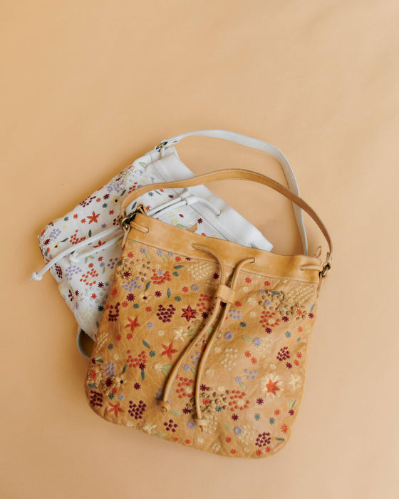 Meadow (LG) Handcrafted Leather Shoulder Bag: Olive