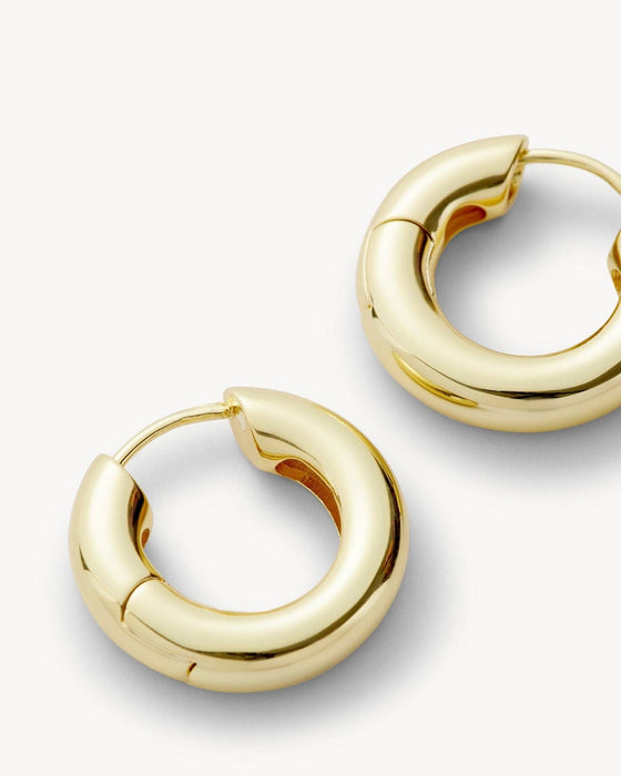Baby Chunky Hoops in Gold