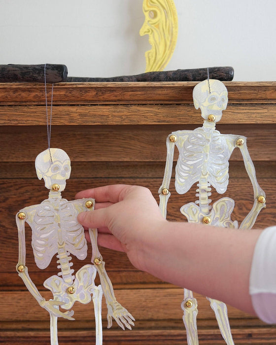 DANCING SKELETONS PAPER ORNAMENTS