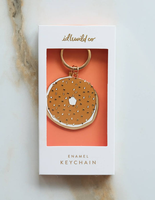 Enamel Keychain | Bagel : Gift Box