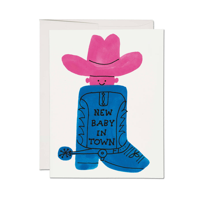 Boot Baby greeting card: Single