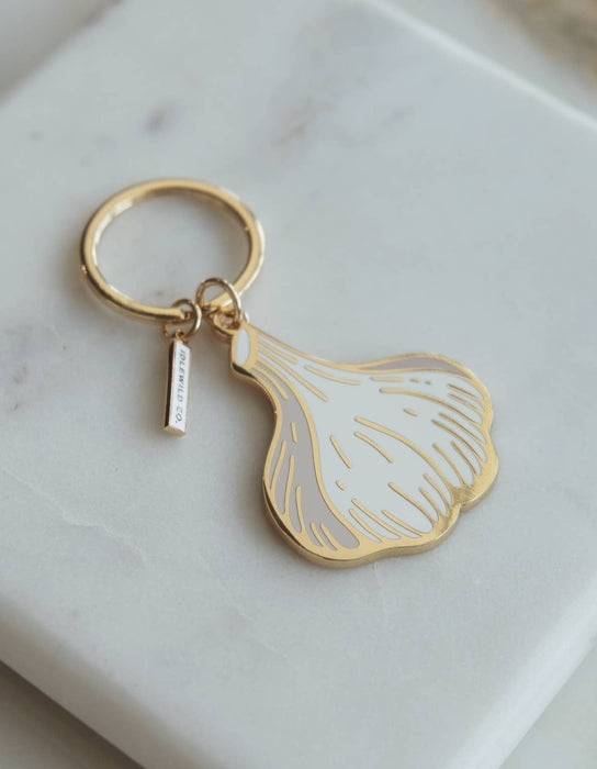 Enamel Keychain | Garlic : Gift Box