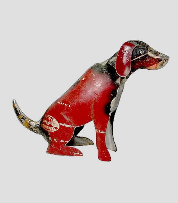 Red Dog Recycled Metal Animals