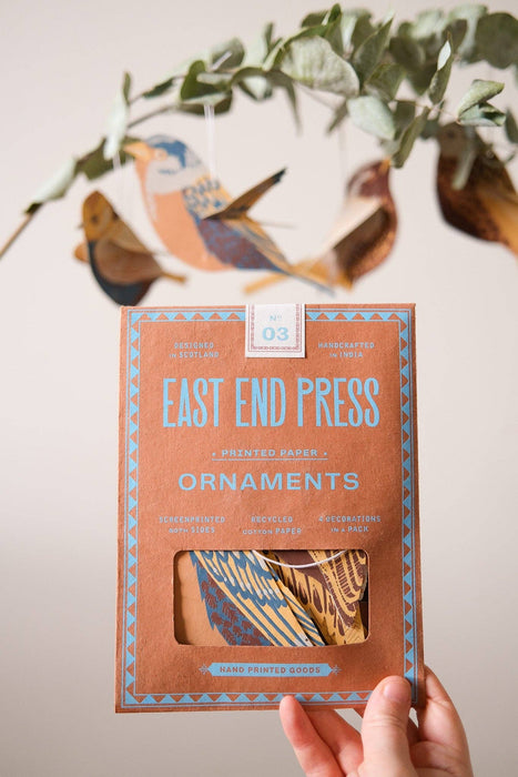 BRITISH BIRDS PAPER ORNAMENTS