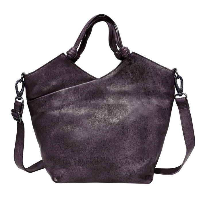 Nash Handcrafted Leather Tote/Crossbody Bags: Black