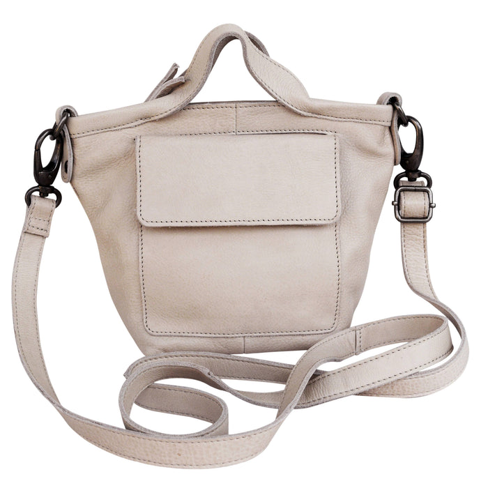 Mick Handcrafted Leather Crossbody Bags: Orange