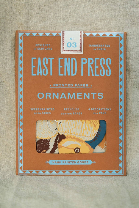 BRITISH BIRDS PAPER ORNAMENTS