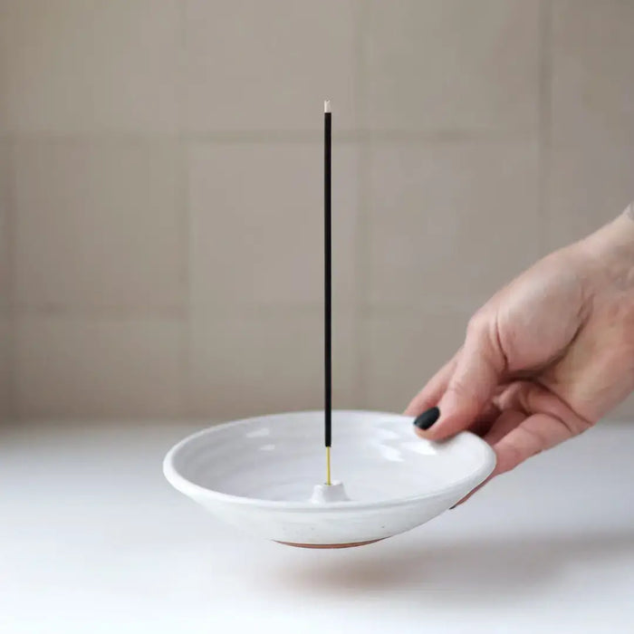 Incense Burner in 4 colors | Modern Handmade Pottery: Black