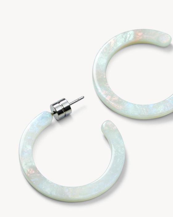 Mini Hoops in Astral Mint