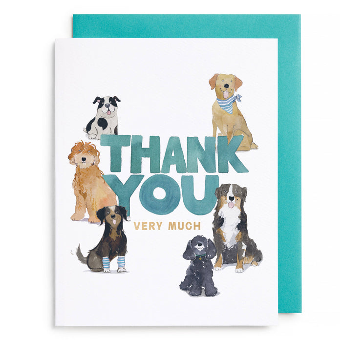 Doggy Thank You Greeting Card