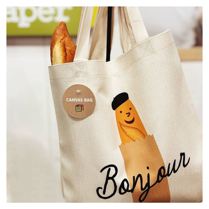Bonjour Baguette French Bread Tote Bag