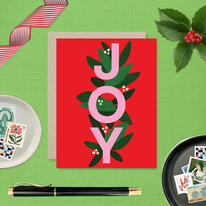 Joy Peace Holiday Card