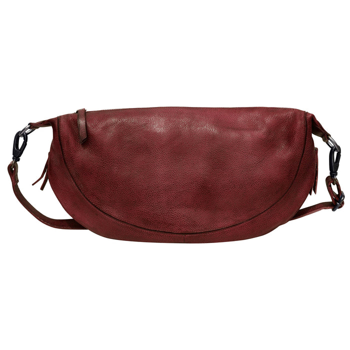 Callie Handcrafted Leather Sling/Crossbody Bags: Oxblood