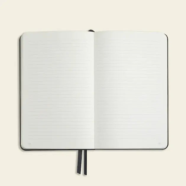 Lined Notebook, PU Leather, Hardcover - Everyday : Green