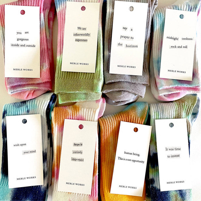 Scoot Tie-Dye Dressy Socks: Medium (W 6-10 / M 6-8)