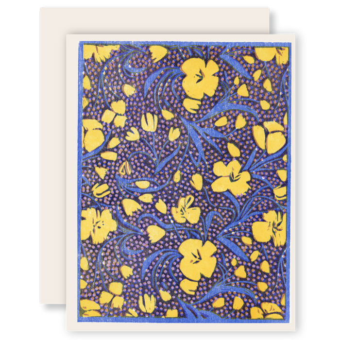 Tulips (Yellow) Everyday Letterpress Boxed Set of Six