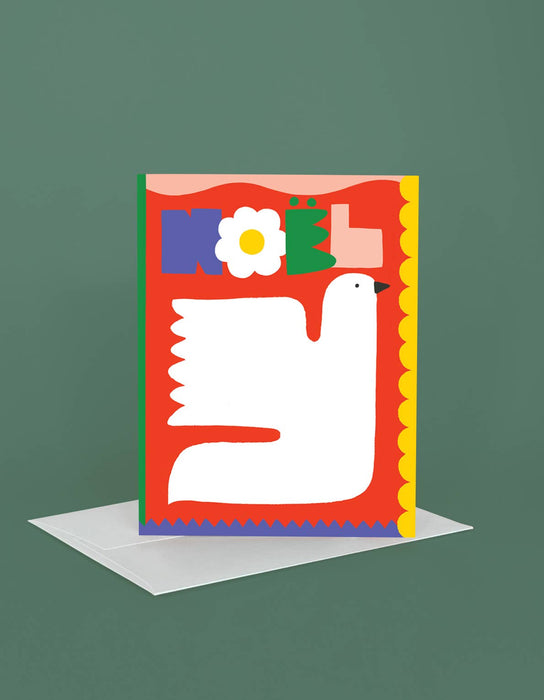 Christmas Holiday Greeting Card | Noel Dove: Single