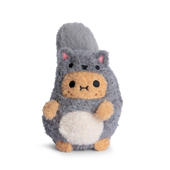Mini sitting plush toy - Grey squirrel Ricespud