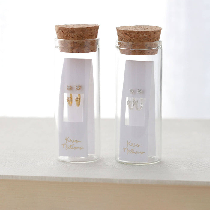 Petite Crystal Arc Earring Jackets: 18K Gold Vermeil