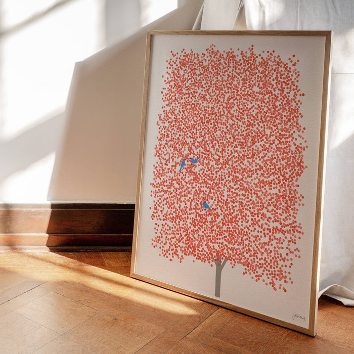 Autumn Maple Life Print. Signed. Unframed. 231015: 11 x 14 Unframed