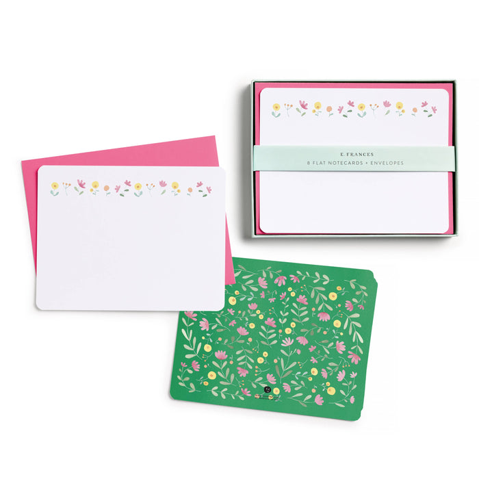 Spring Flowers Flat Note Set