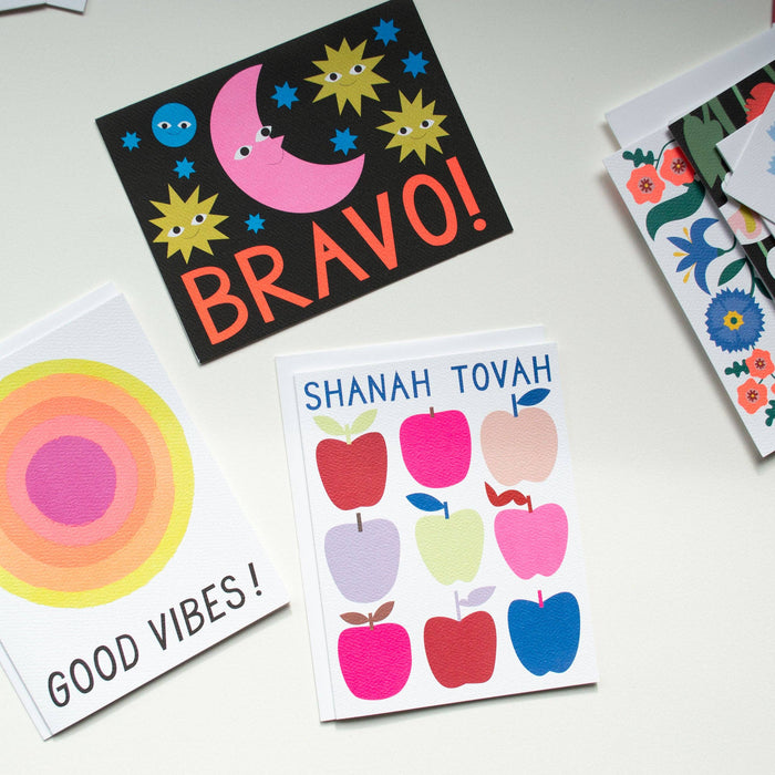 Shanah Tovah Note Card with Apples