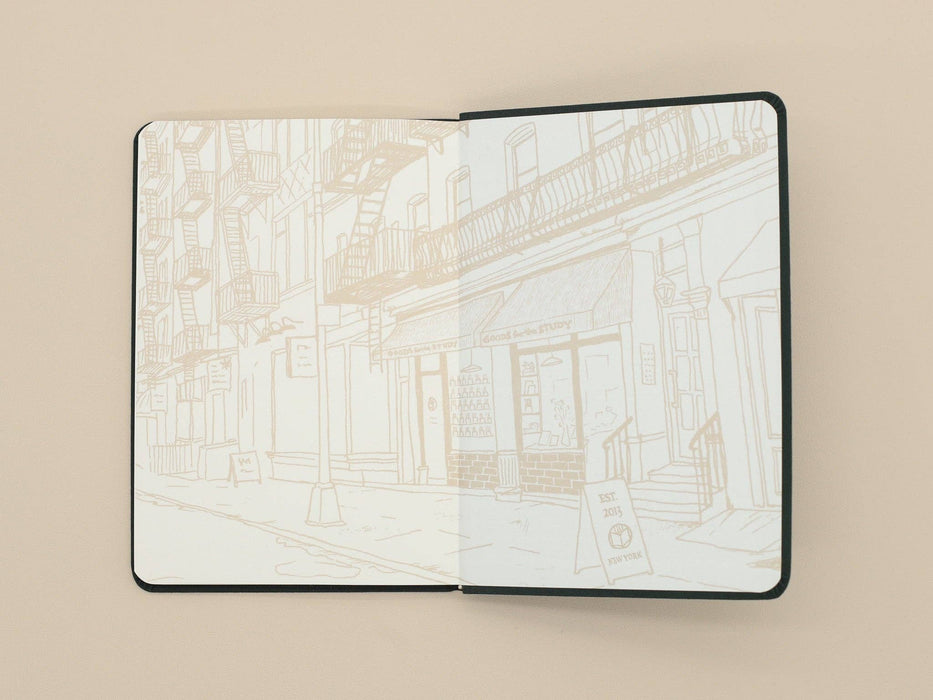 Goods for the Study Flexi Linen Journal Pine: B6