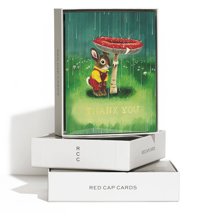 Richard Scarry Bunny and Mushroom greeting card: Boxed Set of 8
