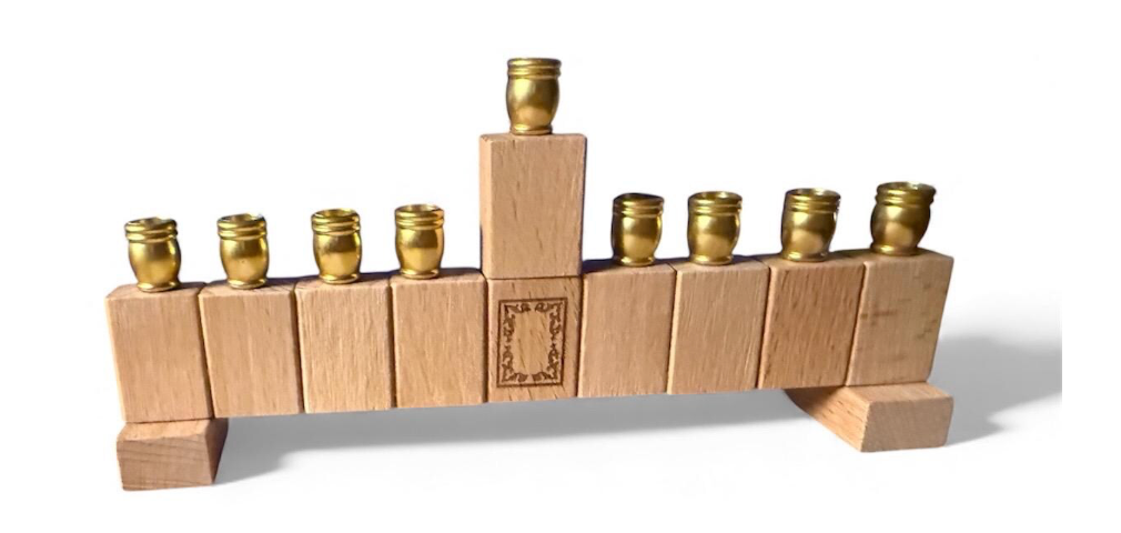 Mah Jong Menorah: Cream Acrylic