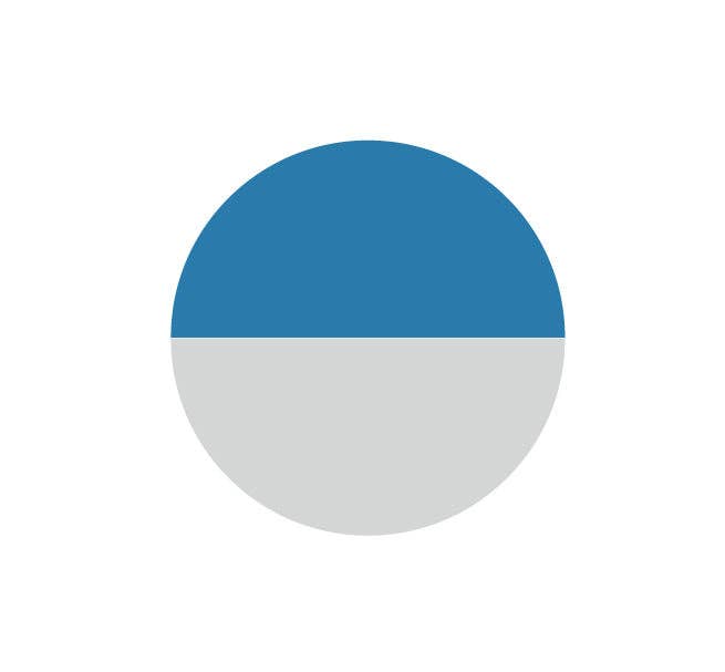 Small Two-Tone Gull Grey & Nanking Blue Metal Candleholder