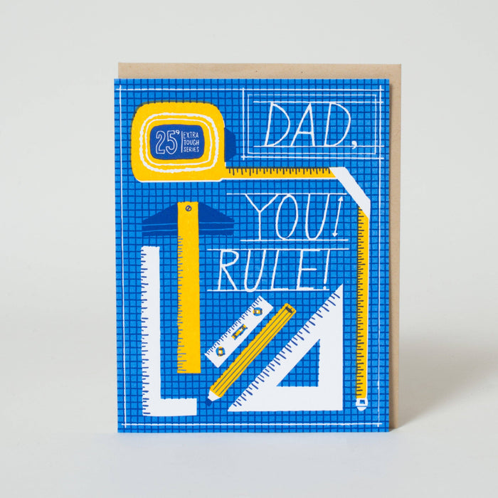 You Rule Dad Tools Greeting Card by Hello!Lucky: Paper tab