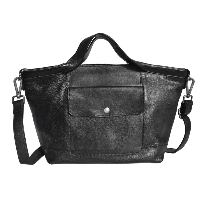 Claire Handcrafted Leather Tote/Crossbody Bags: Brown