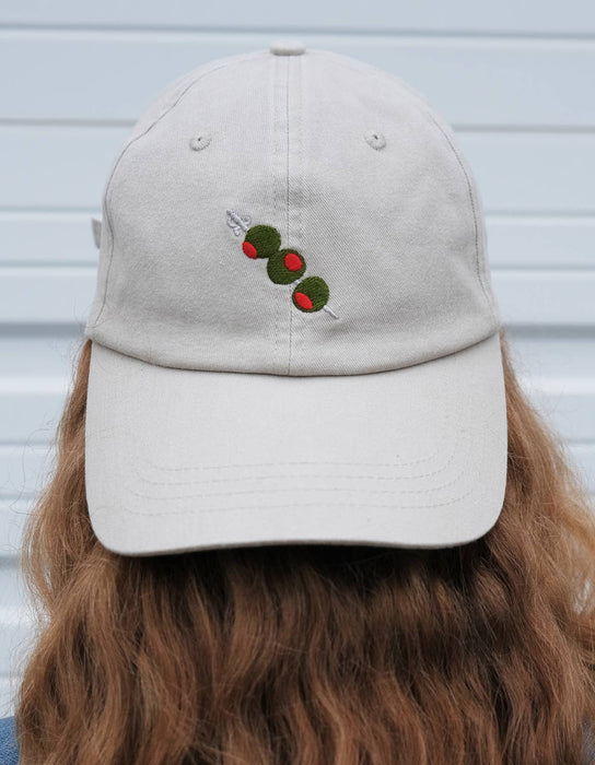 Embroidered Hat | Olives, Khaki Color