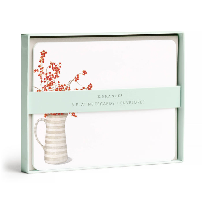 Autumn Berry Pitcher Flat Note Set