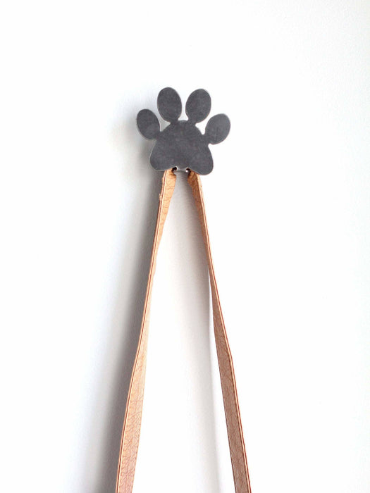 Paw Print Hook Dog Leash Holder