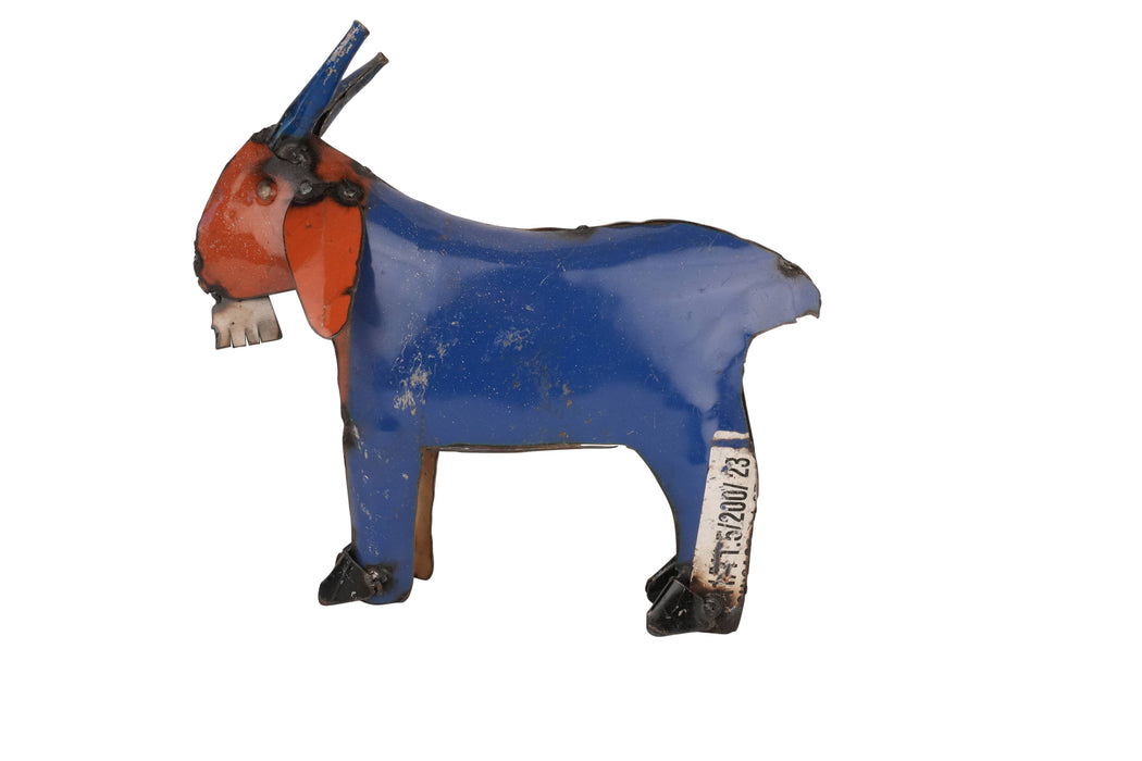 Recycled Mini Metal Goat-Garden Decor-Goat-11x11 inches-Mini