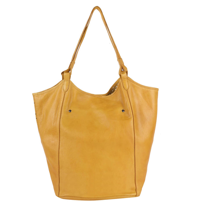 Tour Handcrafted Leather Tote/Shoulder Bags: Green