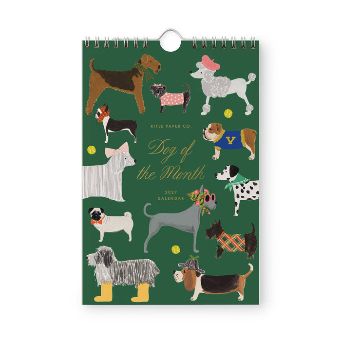 2027 Dog of the Month Kitchen Calendar