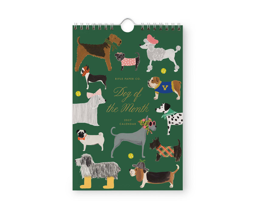 2027 Dog of the Month Kitchen Calendar (6x9)