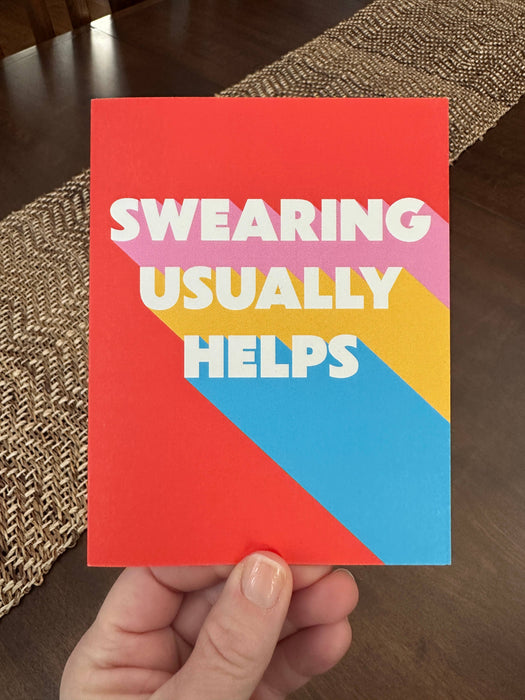 Swearing Helps Card