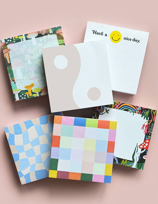200-Sheet Jumbo Desk Pad | Rainbow Checks