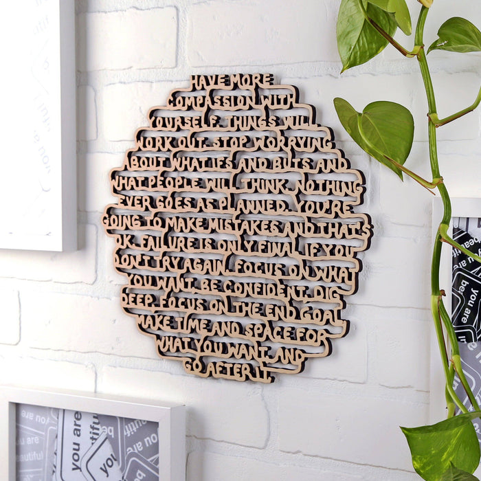 Have more compassion - Paragraph: Wood