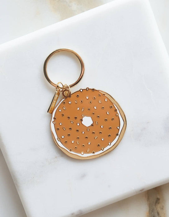 Enamel Keychain | Bagel : Gift Box