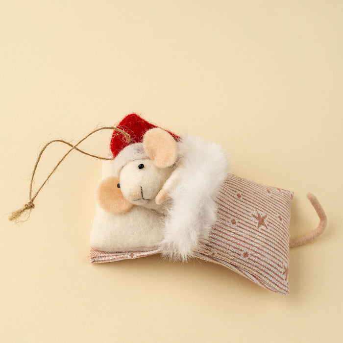 Sleepytime Sally Mouse Holiday Ornament