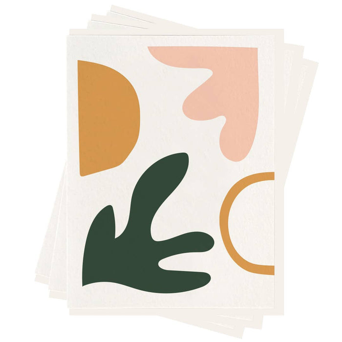 Shape II Stationery - Letterpress Box Set of 6 Stationery