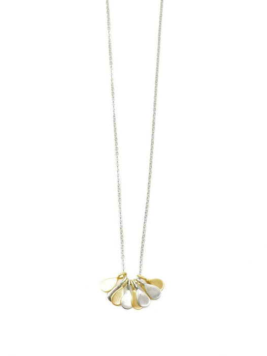 Dangles Multiple Drops Necklace in Silver or Vermeil: Gold