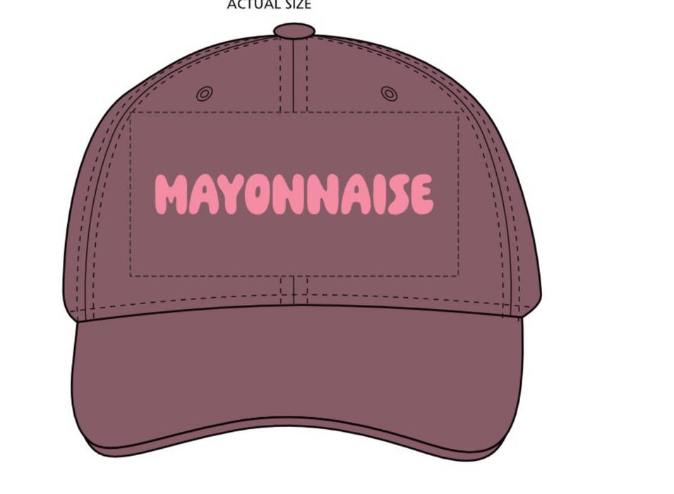Mayonnaise Baseball Cap Dad Hat funny deli foodie theme
