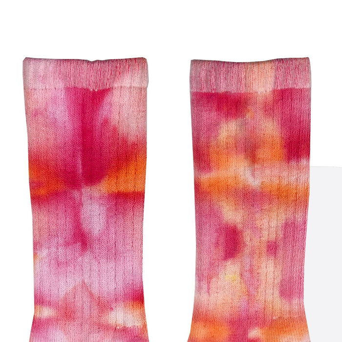 Warm Watercolor Ice-dye XL Sock