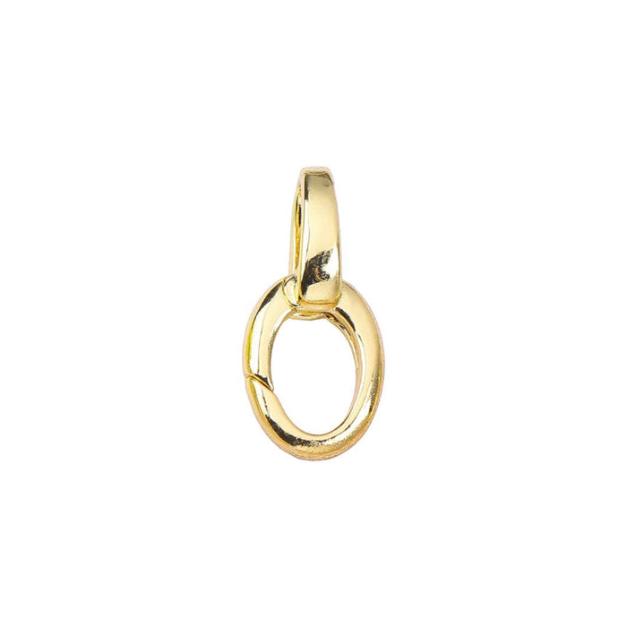 Charm Clip With Oval Carabiner Clasp