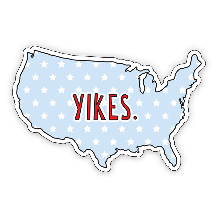 USA Yikes - 3" vinyl sticker